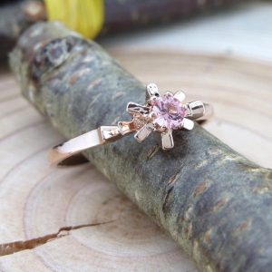 ローズ リング ピンクゴールド スワロフスキー クリスタル